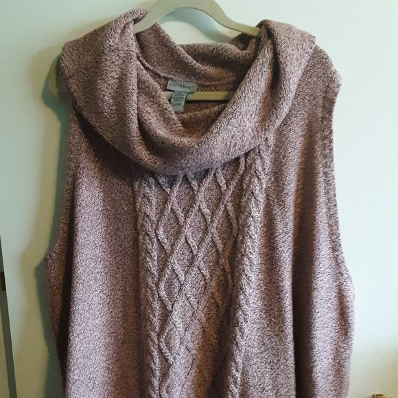 Catherine's 4X Sleevelss Cowl Neck Plus Size Sweater - Picture 1 of 13